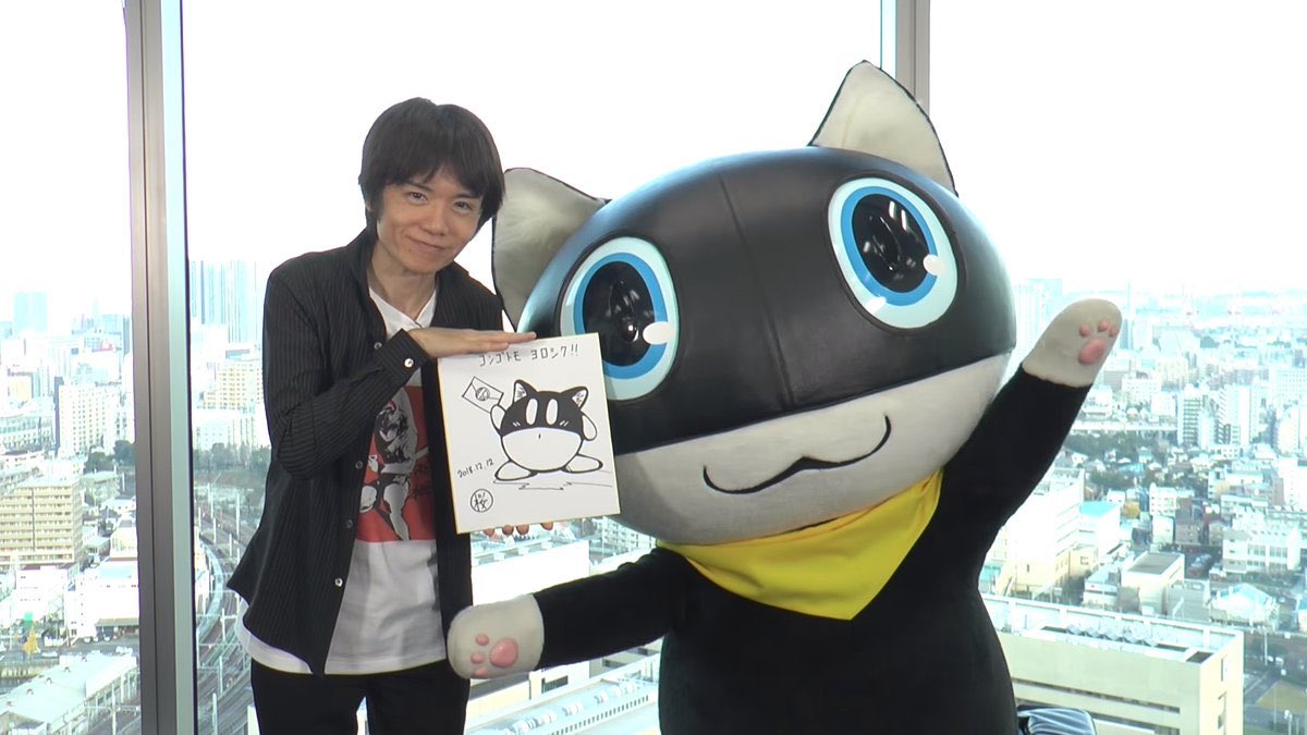Sleepy_Morgana's tweet photo. @666arsene Full offense. I am clearly as big as Sakurai. 🤣 https://t.co/7nnZH9Fgoo