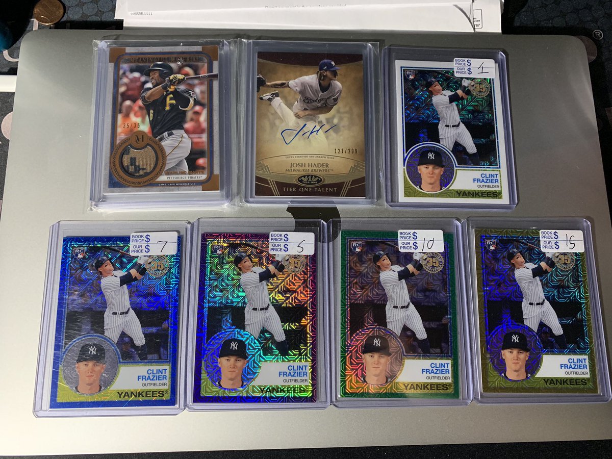 Marte Relic /35: $8 shipped Hader Auto /299: $7 shipped Frazier lot: $20 shipped