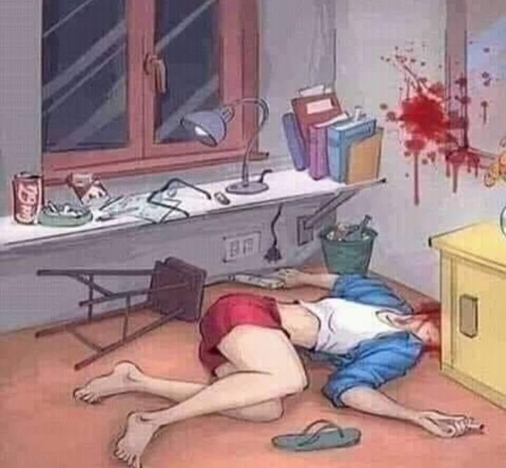 CharlieGulshan's tweet image. It’s a murder or suicide? Solve it. 

#LockdownQuiz