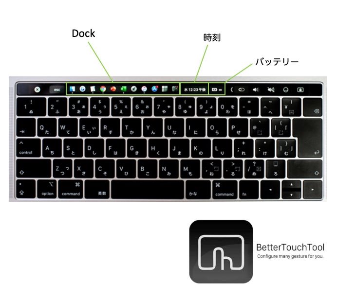 srd02man's tweet image. 一生使わないタッチバーをカスタムして活用できる『BetterTouchTool』っていうアプリが凄く便利。

タッチバーにDockを置くといつでも好きなアプリを立ち上げられてかなり快適。

カスタム自在で良い感じ🙆‍♂️

#MacBook #MacBookPro  #bettertouchtool 

folivora.ai/downloads/