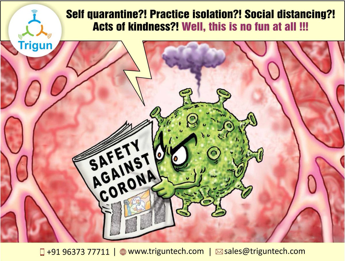 triguntech's tweet photo. #coronavirusindia #IndiaFightsCorona #CoronaAlert #StaySafeStayHome #कोरोना #CoronaVirus #COVID19 #coronaoutbreak #CoronaVirusUpdates #Corona #coronamiente #COVIDー19 #StayHome #Social_Distancing # #SocialDistance #Social_Distancing #StayAtHome https://t.co/JvJ86Thme6