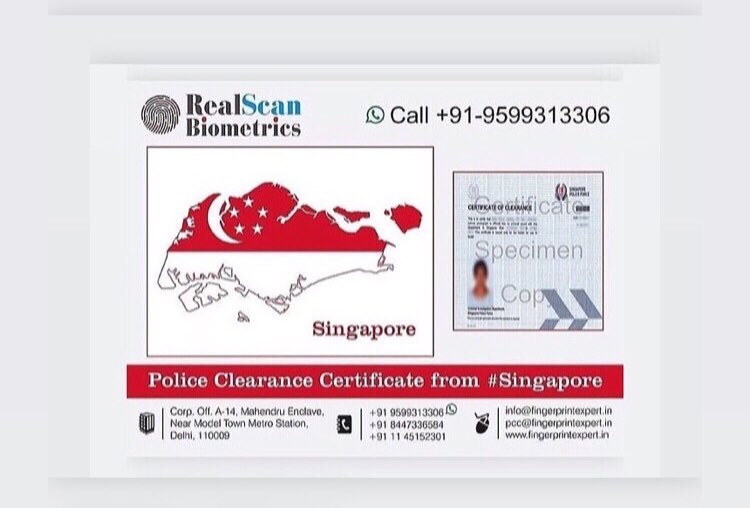 realscanbiomet1's tweet photo. #Singapore #singaporepoliceclearancecertificate #singaporepolice #police #clearance #certificate #certifiedconsultancy #fingerprints #inkfingerprinting #digitalfingerprinting #rolledfingerprint #flatfingerprint #visa #consultant #completeservice #endtoendprocess #immigration https://t.co/EruF8MmAa7