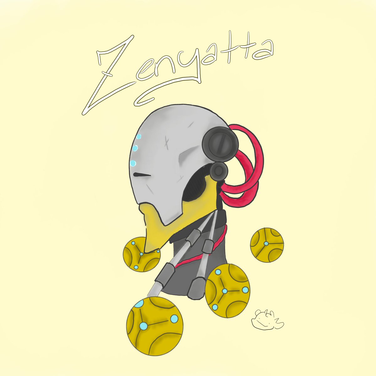 HStromboli's tweet photo. If you weren't at the Twitch Stream tonight, I drew #Zenyatta from #Overwatch on #MediBangPaint for the 6 fanart character challenge. Only 5 more characters to go! https://t.co/Xscg6HhFxG