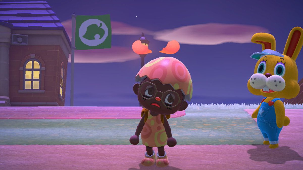 PoetIsBlack's tweet photo. *Late Easter egg hunt‼️* winner gets Godzilla statue * dm me for dodo code! #AnimalCrossingNewHorizon #acnh #animalcrossing #ANCH https://t.co/utP7V8JPqS