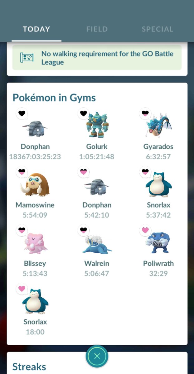 Guverna's tweet photo. Can someone please knock my Donphan out of the gym? It's been there soooo long! #PokemonGO @PokemonGoApp #donphan #PokemonGOError https://t.co/8QU8bgiekg
