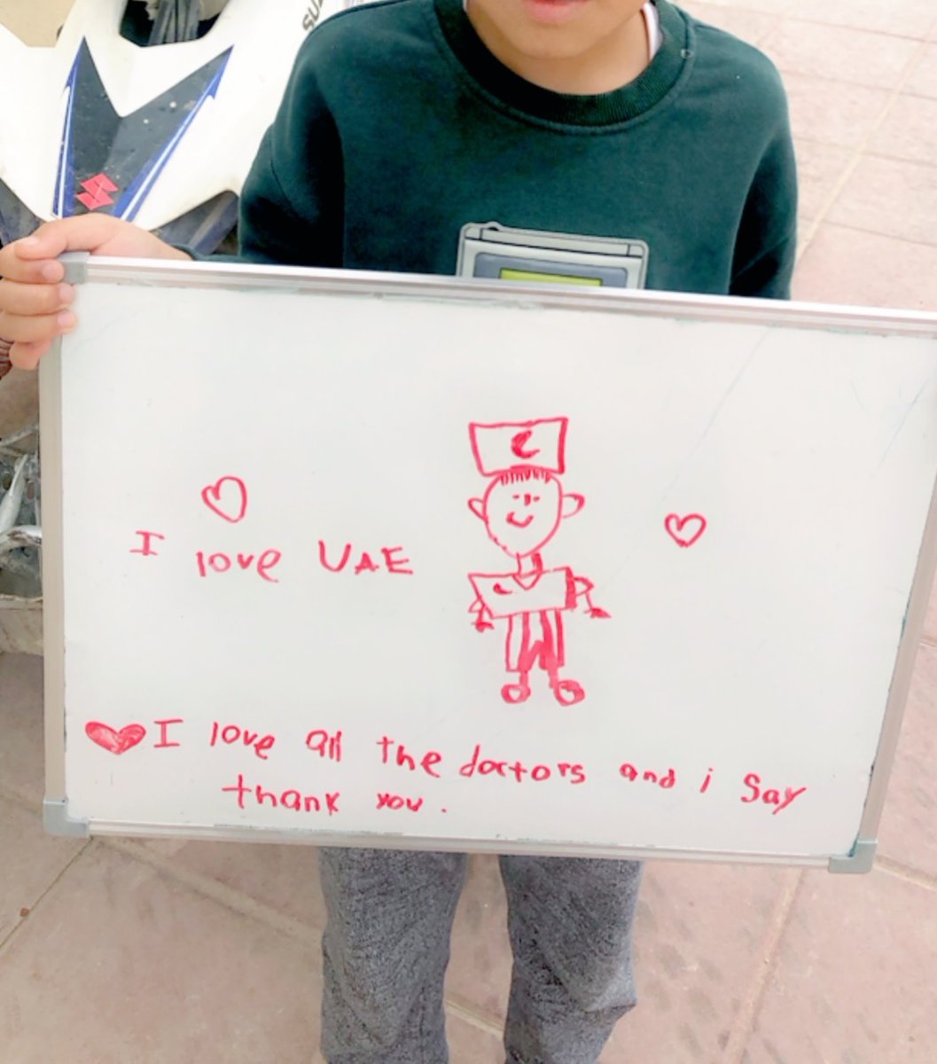 CharterTaaleem's tweet photo. Al Walaa KG, a Taaleem Charter School, have been writing for a real purpose to say thank you to the UAE Health Care Workers. https://t.co/mqIIdwf245