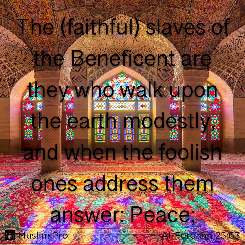 AdeGbas's tweet photo. Quote from the Holy Quran, Al-Furqaan (25:63) #muslimpro https://t.co/a4utwc3dzH https://t.co/ggSZmXhqJF