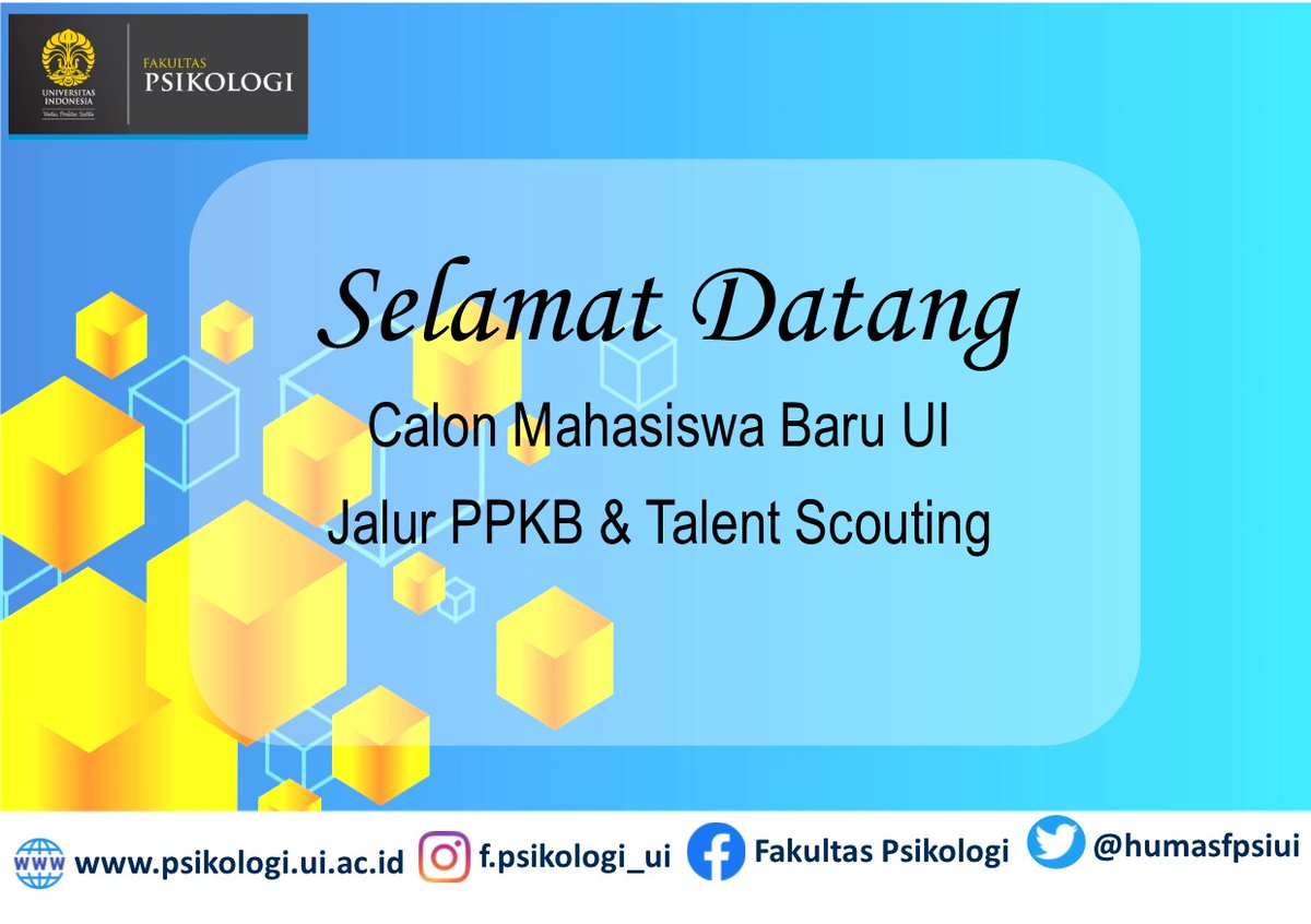 psikologi_ui's tweet image. Selamat datang calon mahasiswa baru UI jalur PPKB/ Talentscouting
#fpsikologiui
#fpsiui
#fakultaspsikologiui