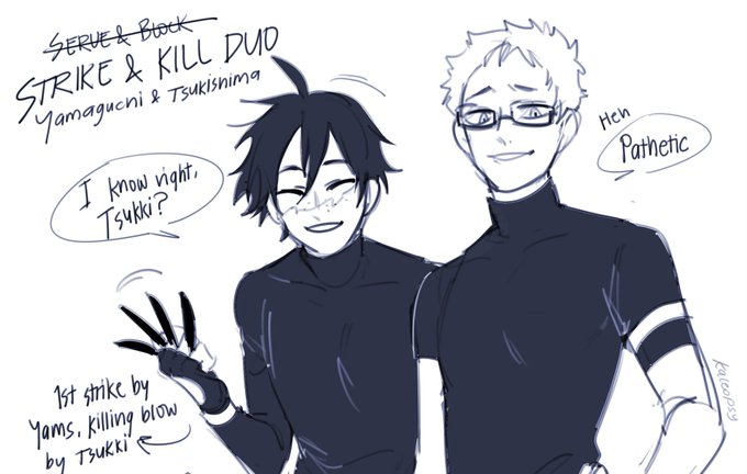 POSTED THE WRONG IMAGE AGAIN kill me now,, i forgot to put the text next to yams and tsukki. 