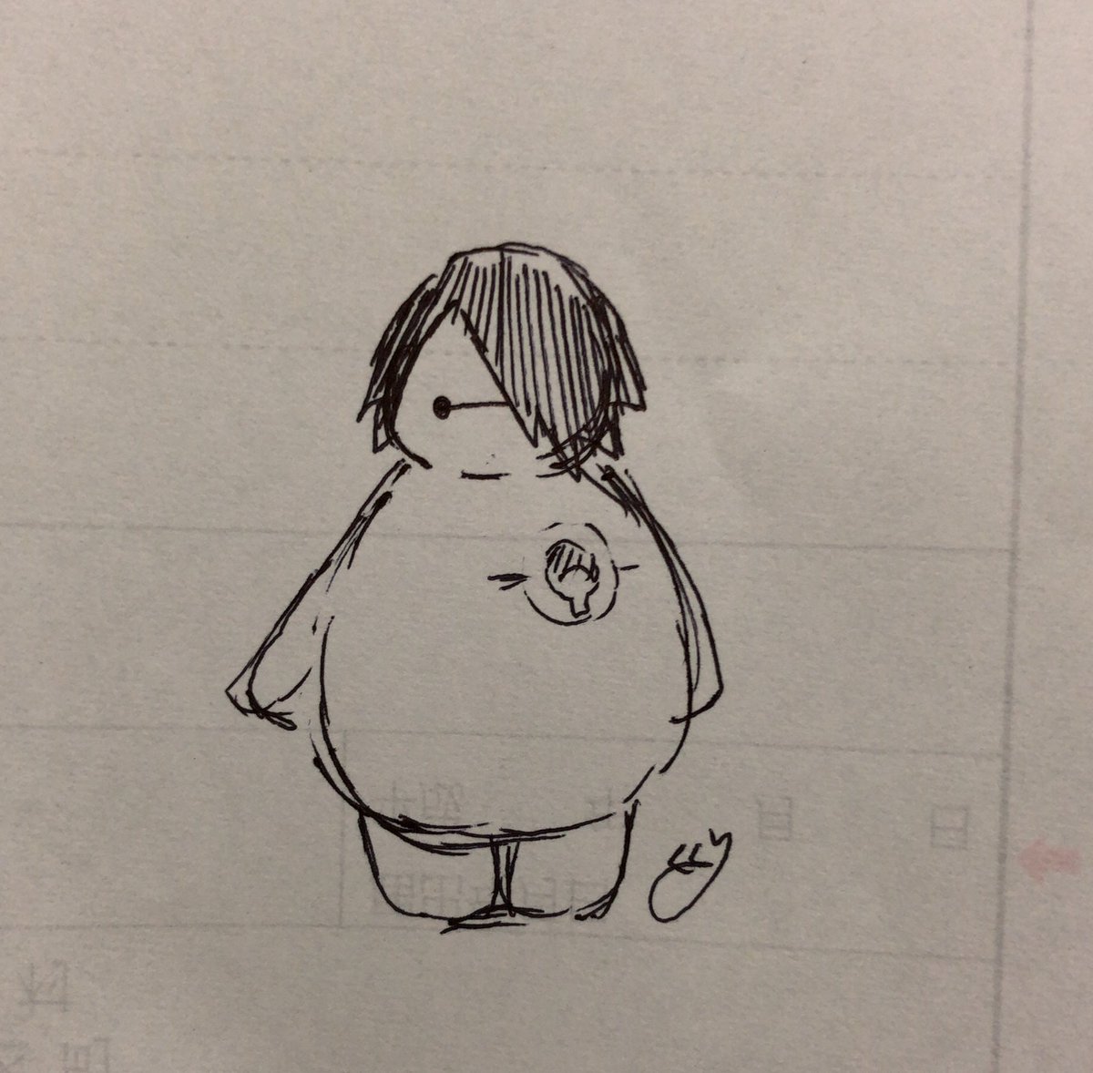 ベイマックス?(  ⚫︎ー⚫︎  ) https://t.co/OZvhscr4ff 