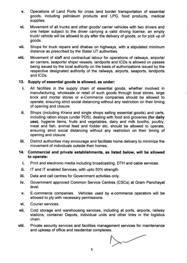 PBSHABD's tweet photo. Contd...
Consolidated Revised Guidelines for containment of #COVID19 (2/2)

#CoronavirusPandemic #IndiaFightsCorona https://t.co/St0vkhIBjV