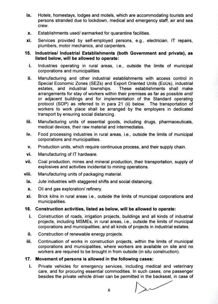 PBSHABD's tweet photo. Contd...
Consolidated Revised Guidelines for containment of #COVID19 (2/2)

#CoronavirusPandemic #IndiaFightsCorona https://t.co/St0vkhIBjV