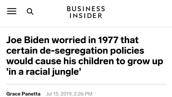 And if sexual assault allegations and a questionable mental state aren't enough, Joe Biden's record is terrible to say the least.From opposing desegregation, to attempting to cut social security, to opposing gay marriage, to supporting the Iraq War.
