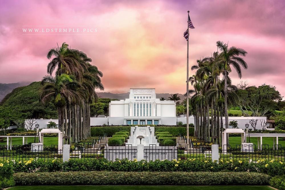 You could tell me this Hawaiian LDS temple is the modernist post-independence capitol for some small Polynesian nation and I seriously wouldn't know the difference.