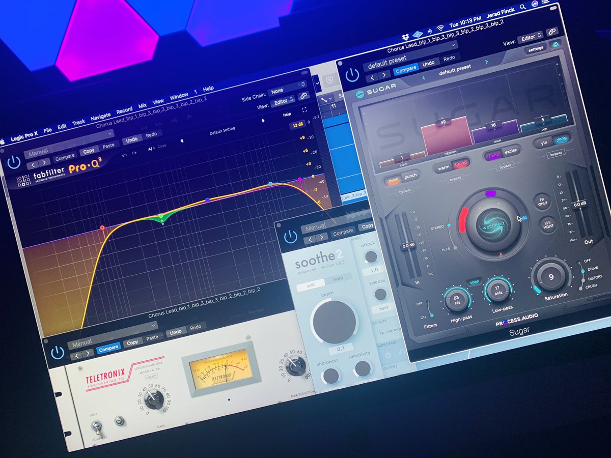 __BLAZAR__'s tweet image. Vocal chain of the gods! 🔥🔥🔥 This is after a Tlm 103 to 6176 Pre to an Apollo X6.  #uad #processaudio #sugar #fabfilter #oeksound  @fabdupont Sugar is amazing.