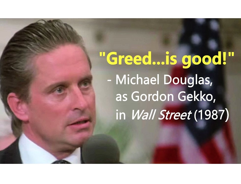 gordon gekko greed is good full speech
