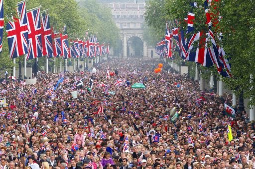 The crowds when William married Catherine speak for themselves.