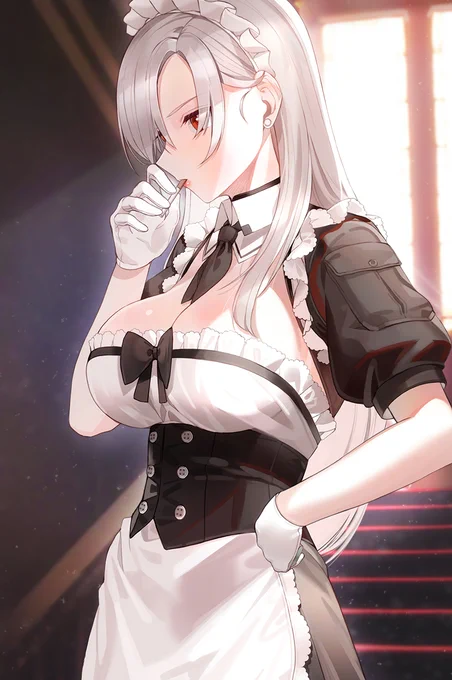 久しぶりの銀髪メイドさん。?️ 