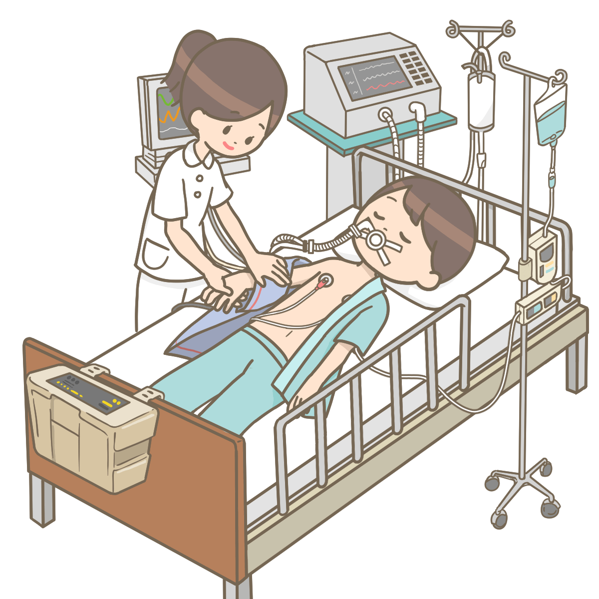 Sakusaku 一部報道を見て 勘違いをされてる方がいるので分かりやすくイラストで 1枚目 鼻腔カニュレ 鼻から酸素を流してる 2枚目 酸素マスク 鼻と口から酸素を流してる 3枚目 人工呼吸器 気道までチューブ 4枚目 気管内チューブ が入り 肺