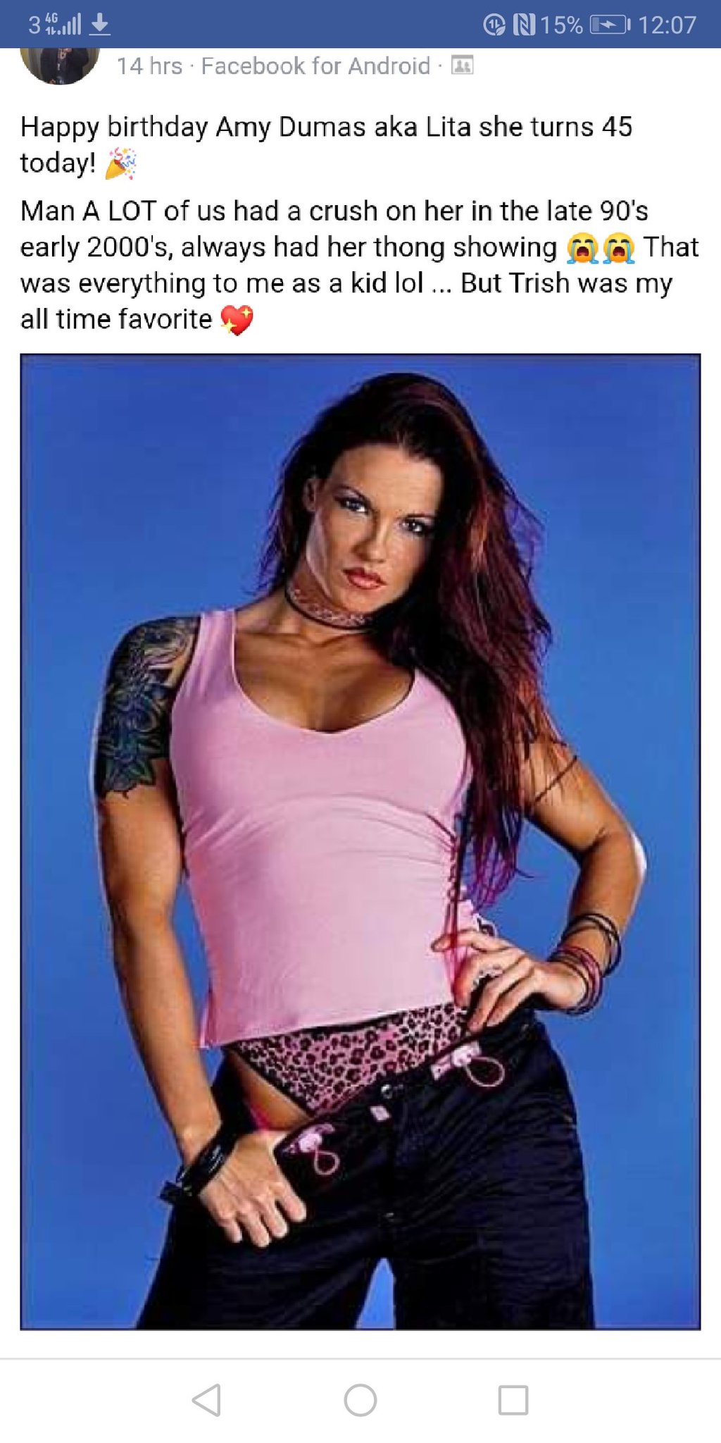 Happy belated birthday lita  