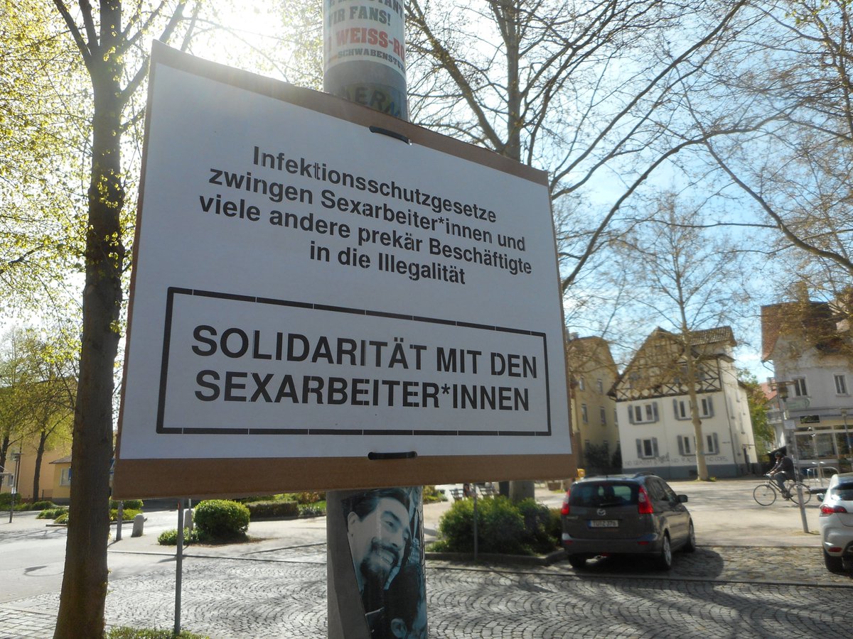 SterniWatch's tweet photo. Stop the #virusofcontrol
Solidarität mit den Sexarbeiter*innen!
Selbstverwaltung statt autoritäre Krisenlösungen! https://t.co/kneo8TEFmk
