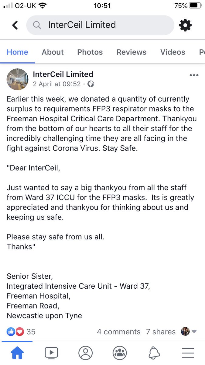 We are proud to have been able to recently donate surplus FFP3 Respirators and Safety Glasses to local #NHS staff helping them to keep safe in the fight against #Covid_19 #NHSThankYou