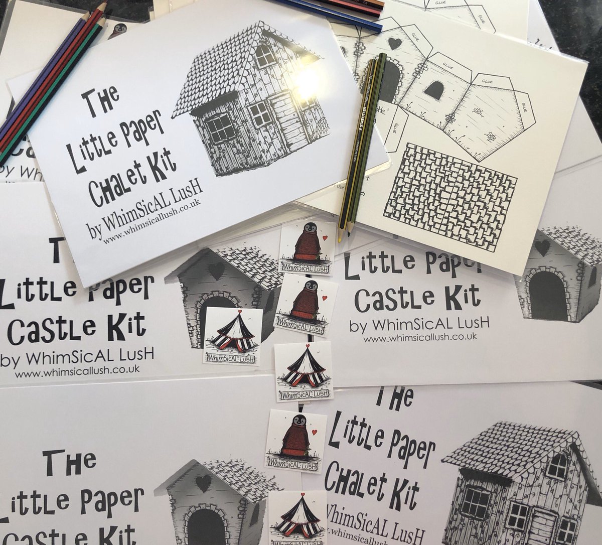 Thank you so much to @WhimSicALLusH ❤️🌈So excited to add these beautiful little paper castle kits to our parcels! #Dundee #CityOfDesign  #WhimsicalLush #PaperCraft  #TheKindnessWave #CovidKindness #ThankYou