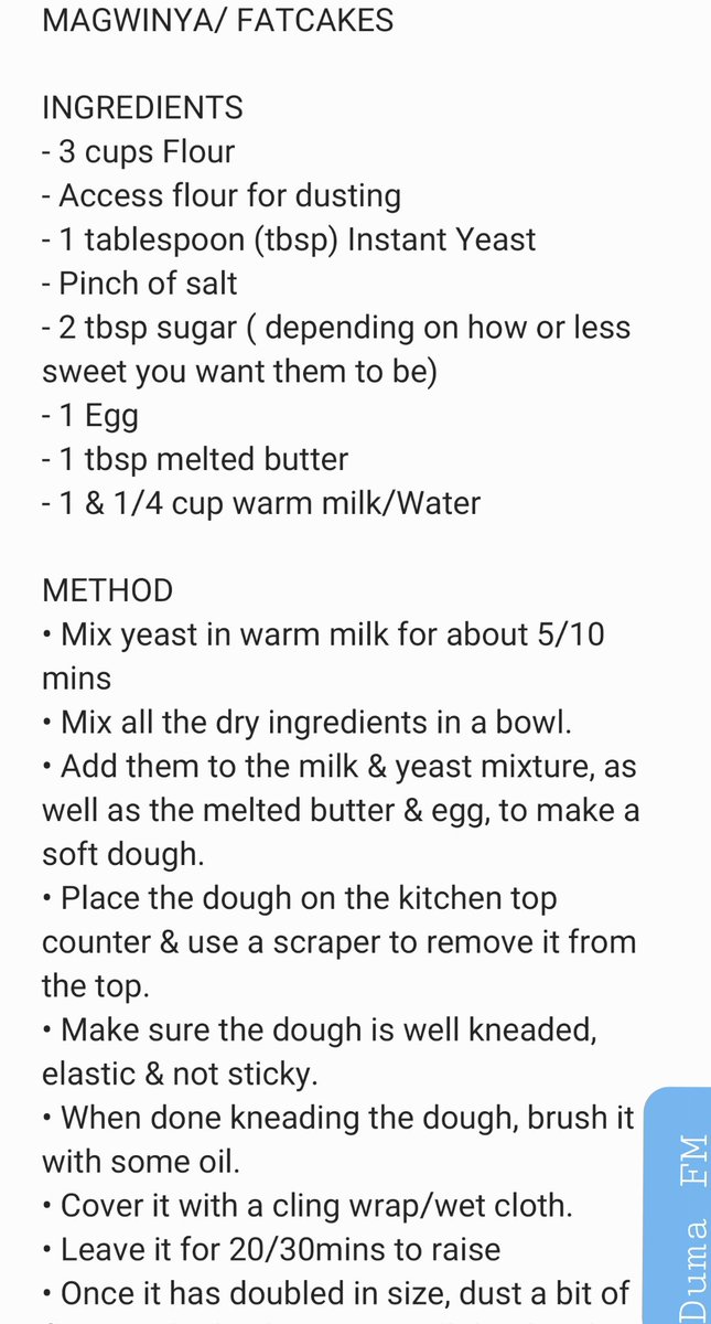 DumaFMRadio's tweet photo. How to bake fatcakes/magwinya...
Chef: @bw_shody16 Lebang Ntwaagae
#COVID19
#LockdownDay13
#MoreTalkMoreMusic https://t.co/kW9z5b2xuu