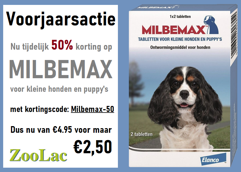 ZoolacPropaste's tweet photo. Nu 50% korting met de code: Milbemax-50 op https://t.co/mUkUsVDmYd https://t.co/MoH9pR4lpj