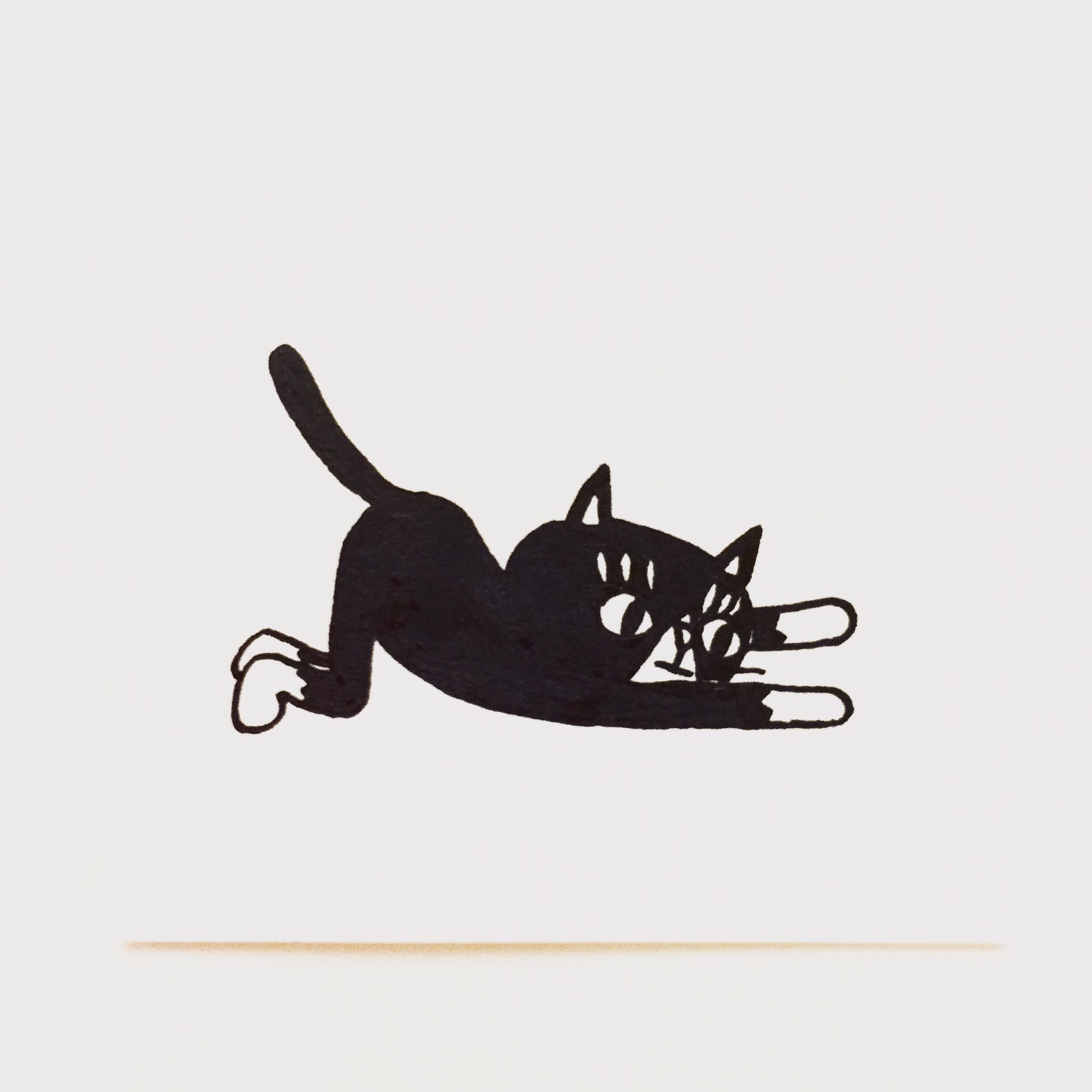 肌子 今日のイラストはコレ ｪ ヨガのネコの背伸びのポーズをしている猫 イラスト 猫 ネコ ねこ オリジナル ペン画 アナログ画 絵 猫の絵 白黒猫 ハチワレ猫 T Co Ycyzha67cj Twitter