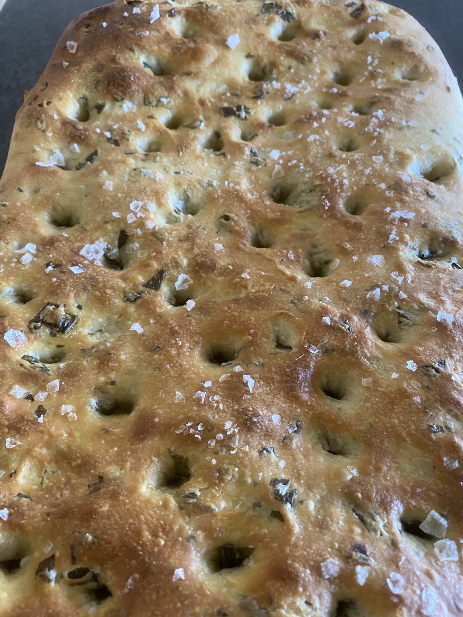 A subtle variation on Dan Lepard’s Olive oil flatbread - now with added Wild Garlic 😎