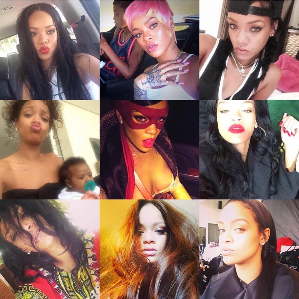 Rihanna selfies: a thread
