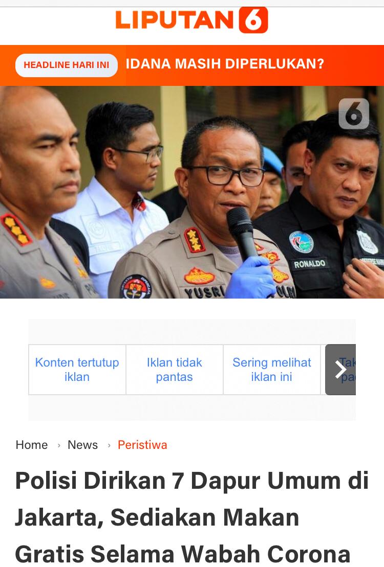 AlbarDafitra's tweet photo. Sebagai Wujud membantu masyarakat kurang mampu TNI Polri mendirikan Dapur Umum secara serentak dilokasi khusus

#DapurUmumTNIPolri https://t.co/0L9CZLZ3dq