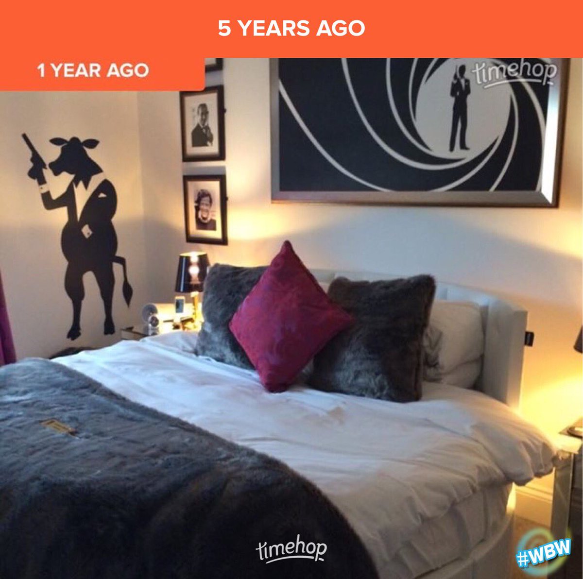FarrarKj's tweet photo. Wow 6 years since we stayed in the James Bond room... #roundbed #felloff π @WensleyHeifer canβt wait to come back soon π https://t.co/o6nknvCAZ1