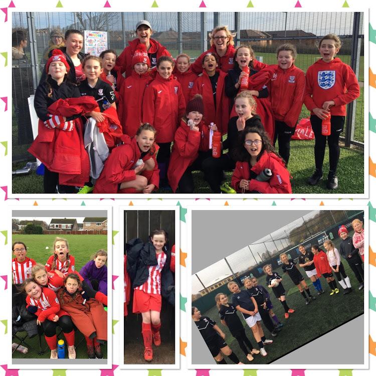 GSBgirls's tweet photo. Our U10s & U12s coaches are embracing the Psychological & Social corners of the @FA Level 2 course and massively influenced by tutor @sallyneed3. Both sent a team photo to their girls at the weekend with a personal message & U10s even has a story corner #connection #relationships https://t.co/osHb7OgtiA