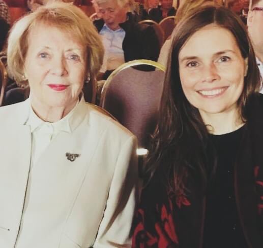 katrinjak's tweet photo. Happy 90th birthday to Vigdís Finnbogadóttir, former president of Iceland and the world’s first female elected head of state. Her influence seeped in to all of us, the boys and girls in many ways. She continues to be an important figure in Iceland and an inspiration to all. https://t.co/zpVWJPAgPr