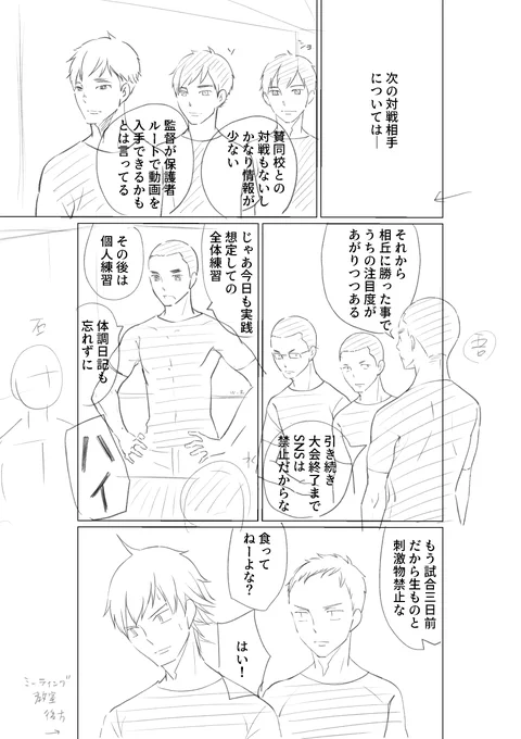 僕はまだ野球を知らない続編の ネームを作成中です