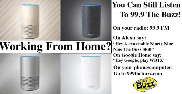 Because radio. 📻🎶🎶 #999thebuzz #buzzcrew #askalexa #HeyGoogle #radio