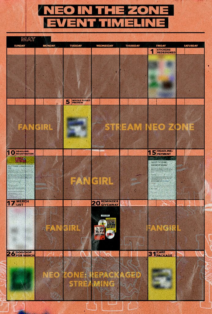 yongiepeach's tweet photo. NEO IN THE ZONE
PH Cupsleeve Event | Updated Event Timline #2
β« Register now: https://t.co/M0f2Ob4rN6
#NeoInTheZone
#NCT127 #NCT127_KickIt https://t.co/VhA79s6Vd4