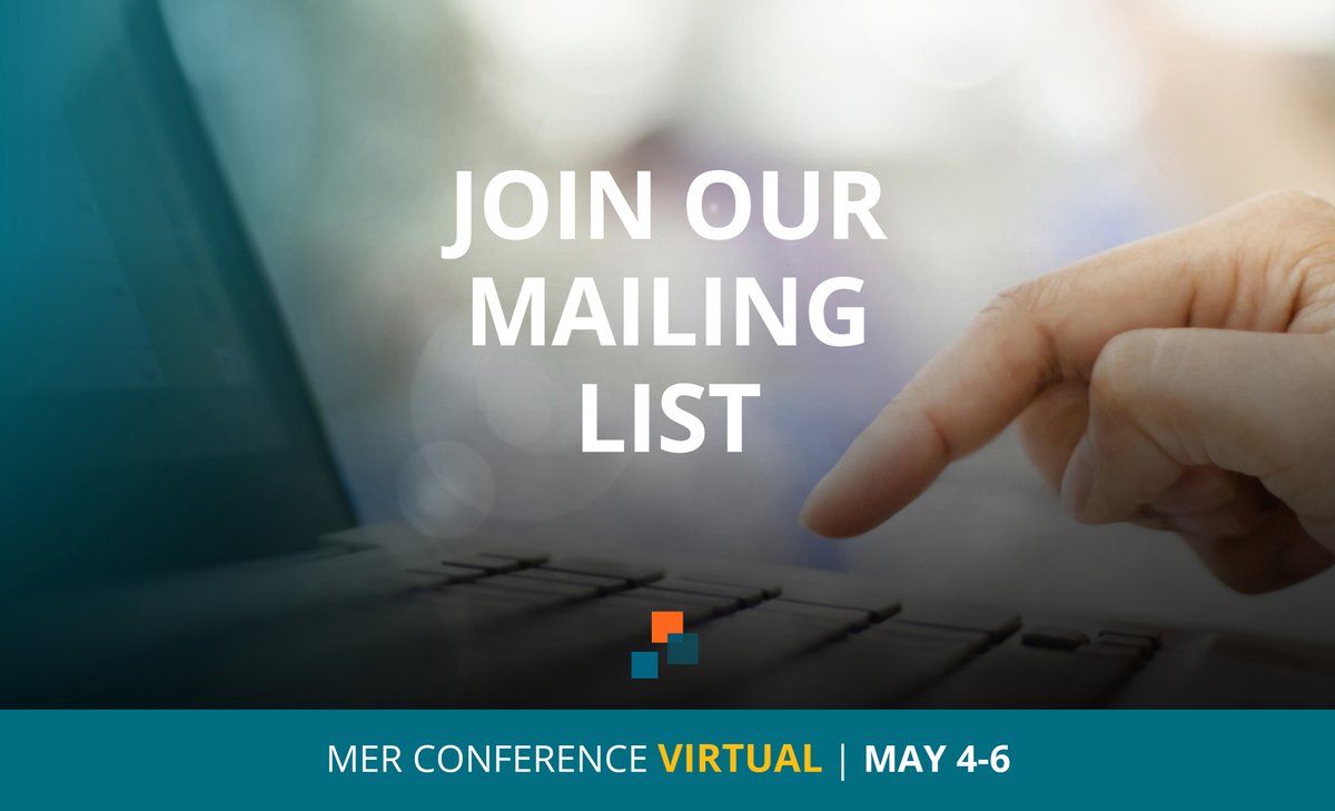 ARMAInfoNEXT's tweet photo. Stay up to date with #MERConference Virtual: #MERv!
Join our mailing list:
https://t.co/i2FdMmQhVA
#MERv #MERv2020 #MER2020 #virtualtraining #virtualconference #DataPrivacy #DataSecurity #BigData #OpenData #MachineLearning #eDiscovery https://t.co/Yg4DAnlvej