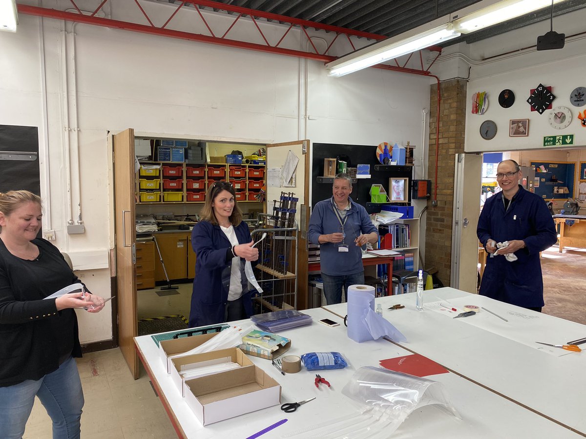 Congratulations 👏👏👏 to the <a href="/BishopHeberHS/">Bishop Heber</a> D&amp;T Team and collleagues reaching the fabulous milestone of making their 1,000th visor in only five days of production for our #nhs and #carehomes in our community. #StayHomeSaveLives