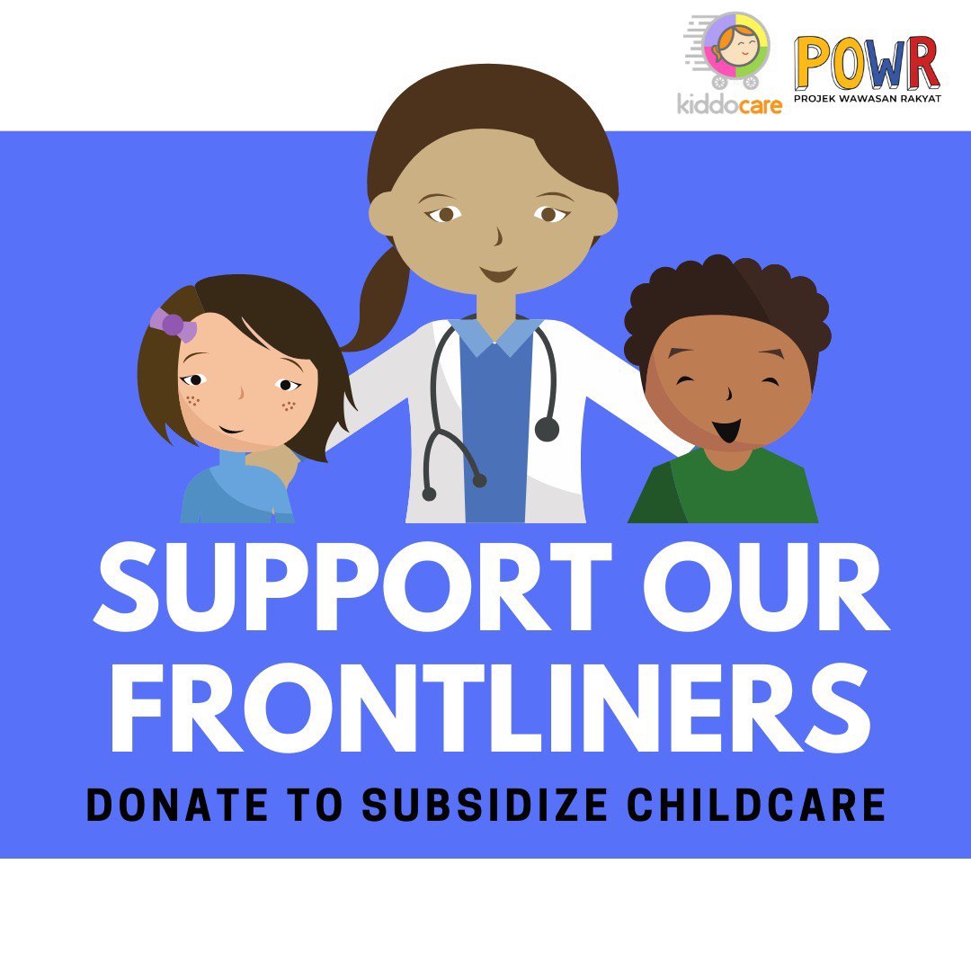 kiddocaremy's tweet photo. Help us help our COVID-19 frontliners by donating to @WawasanRakyat's #FrontlinersFirst initiative.

You will help subsidize the childcare costs for our frontliners. Kindly donate to the following account:
Name: ABIM
Bank: Bank Islam
Acct no: 14023010011219
Reference: #Childcare https://t.co/QC8D6vH1kU