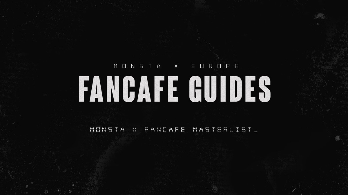 MonstaXEurope's tweet photo. [NOTICE]

We'd like to announce that our full guides for Fancafe have been fully updated with more clear instructions to understand and work on the platform. We've also integrated Wonho's Fancafe Guides.

Please visit https://t.co/JEX0VHj0OM

#MONSTAX #WONHO #FANCAFE https://t.co/K5fPLrYWTk