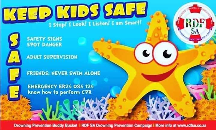 During #LockdownSA, we ask caregivers & parents to be especially vigil. Never leave a child alone in or near water. Not even for a few seconds. Drowning is quick & silent. Please watch your children at all times.
#RDFSA #stopdrowning #keepkidssafe #watersafety #StrongerTogether