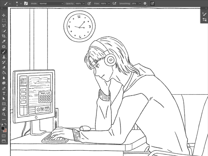 It is 3am and all I have is a frustrated and sad Hongjoong WIP for now ; u ;

Doing something with @MelodicMars for a collab and hopefully I finish it in the time frame I want and not slack off ? #ATEEZ 