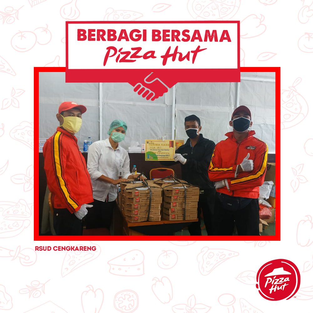 Pizza_HutID's tweet photo. Terima kasih para pejuang kemanusiaan di RSPAD Gatot Soebroto, RSUD Cengkareng, RSAL Mintohardjo, RS Polri Sukanto, RS Hasan Sadikin Bandung, RS Rotinsulu Bandung. Semoga semakin semangat menjalankan tugas ditemani pizza hangat dari Pizza Hut.
#PizzaHutPeduli #HutCares #HutSafe https://t.co/BJPvoP9qVM