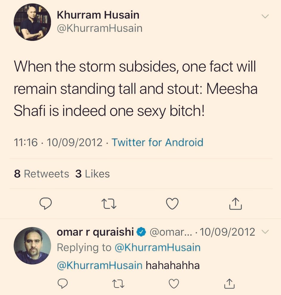 Exhibit F. Meet Khurram Husain of Dawn, yet another senior journalist, just having some kosher fun time at Twitter. Does this bother you  @titojourno?