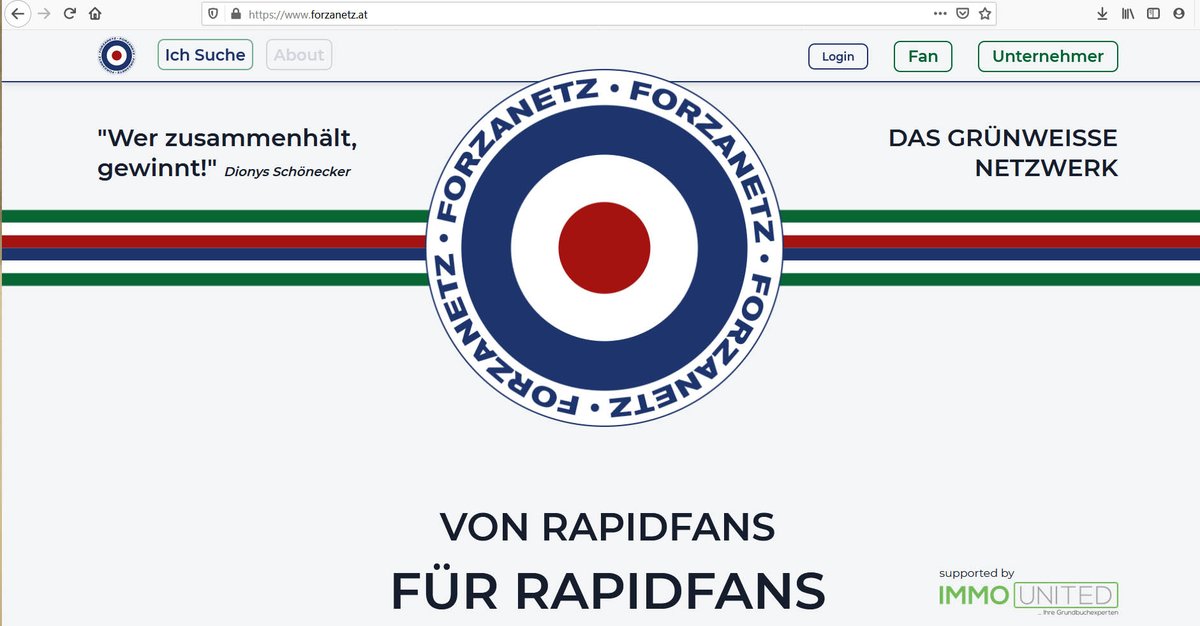 RAPID-FANS FÜR RAPID-FANS:
Reinhard Prasch, Block West Faktotum und Unternehmer mit seinem KFZ-Meisterbetrieb gab den Anstoss, IMMOunited die Starthilfe und jetzt wird vernetzt!
Mehr auf: forzanetz.at