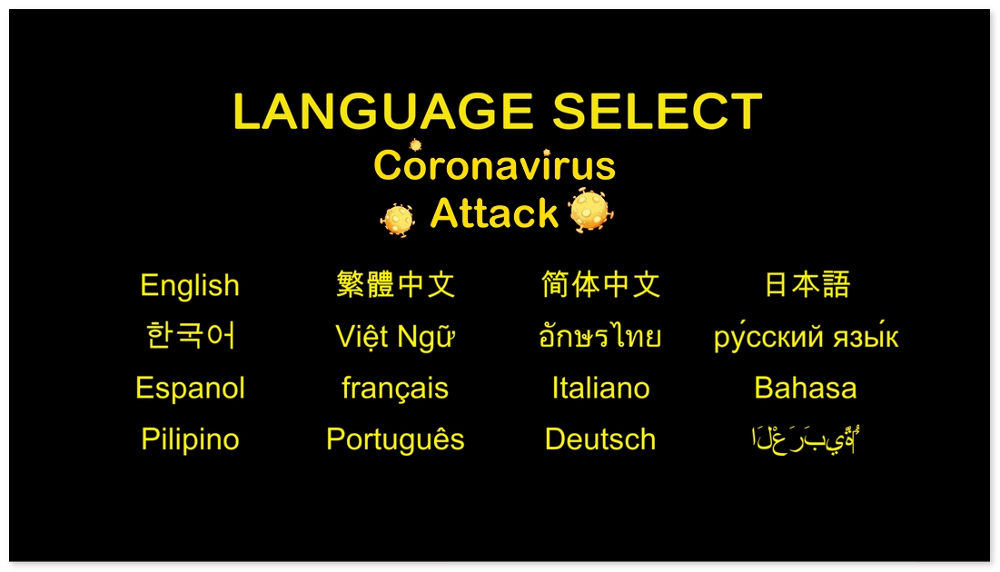 CoronavirusAtt1's tweet photo. In order to support Thailand, Malaysia, and Vietnam Player, we support the อักษรไทย, Bahasa Melayu and Việt Ngữ, now.
#CoronavirusAttack #china #ChineseWuhanVirus #ChinaVirus #Steam #indiegame
#nnevvy #FreedomOfSpeech #FreedomOfExpression
#Vietnam #Thailand #Malaysia https://t.co/4N0UGNWCWT