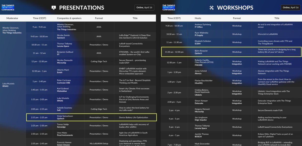 Are you joining us tomorrow at #TheThingsConference online? Our workshop on the best practices for a longer #batterylife of #IoT is at 
11.30am CEST (16th of April) and
7 am CEST (17th of April)

Get #otiimized! #measureeverydamnday
➡️bit.ly/3co5Ep5 @thethingsntwrk